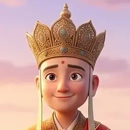 Tang Sanzang — character art from Mighty Little Monkey